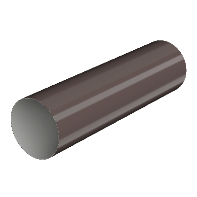 ТН МАКСИ 152/100 мм, водосточная труба пластиковая (3 м), коричневый, шт. - 1